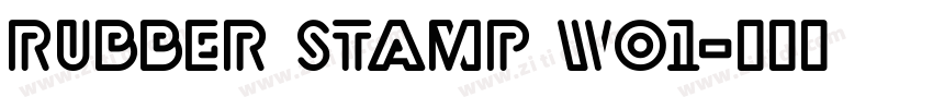Rubber Stamp W01字体转换 Rubber Stamp W01字体转换